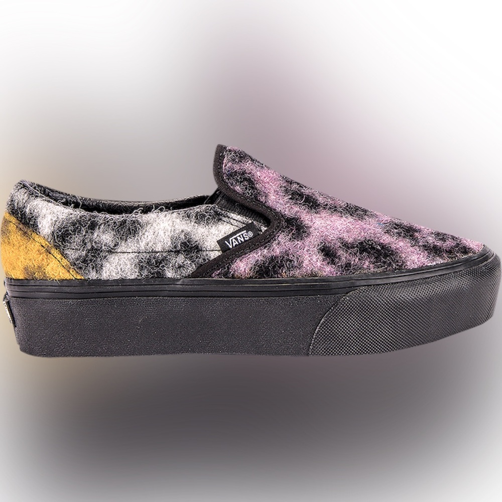 Classic Slip-On Platform 'Fuzzy Mix Leopard'